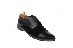  Pantofi barbati casual din piele naturala, culoare neagra 858NN