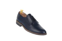 Made in Romania Pantofi barbati casual, eleganti din piele naturala bleumarin inchis, NIC184BLBOX
