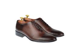 Ellion Pantofi barbati office, eleganti din piele naturala maro, ELION MATEO 026M - ellegant