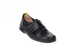 Rovi Design Pantofi barbati casual din piele naturala, inchidere cu scai, arici - SCAI1N - ellegant