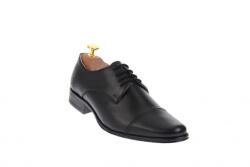 Lucianis style Pantofi barbati eleganti din piele naturala neagra - 959NBOX - ellegant