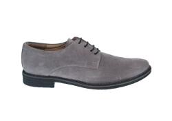 Rovi Design Oferta marimea 39 - Pantofi barbati casual din piele naturala intoarsa gri, ROMANIA - LPAGRIVEL4