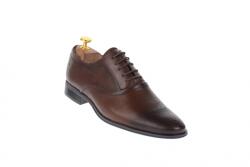 Dyany Shoes Pantofi barbati oxford, eleganti din piele naturala, maro - 585MARO - ellegant