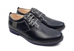 Lucianis style Pantofi barbati, casual din piele naturala bleumarin inchis - 501BOXGBL - ellegant