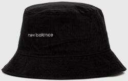 New Balance kordbársony kalap fekete, pamut - fekete Univerzális méret