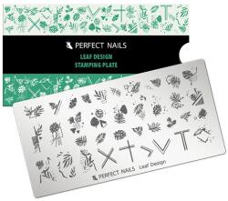 Perfect Nails Körömnyomda Lemez - Leaf Design