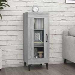 vidaXL Servantă, gri sonoma, 34, 5x34x90 cm, lemn compozit (817430) Comoda