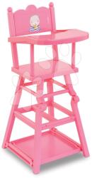 Corolle Scaun de luat masa High Chair Pink Corolle pentru păpuși cu înălțimea 36-42 cm, roz (CO141290)