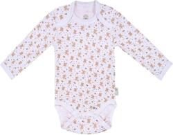Bio Baby Боди с дълъг ръкав Bio Baby - Органичен памук, 74 cm, 6-9 месеца, екрю-бяло (97220131) - ozone