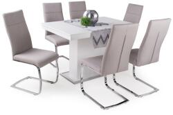  Molly szék Kis Flóra asztallal - 6 személyes étkezőgarnitúra
