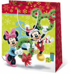 Cardex Mickey egeres és Minnie egeres karácsonyi óriás méretű ajándéktáska 33x15x45cm (16072) - jatekshop
