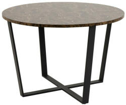  Asztal Oakland 384 (Barna márvány + Fekete)