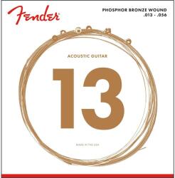 Fender 730060408 - Phosphor Bronze Acoustic Guitar Strings Set Ball End 60M . 013-. 056 Gauges - FEN068
