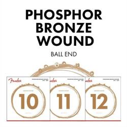 Fender 730060402 - Phosphor Bronze Acoustic Guitar Strings, Ball End, 60XL . 010-. 048 Gauges, (6) - FEN065