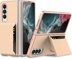 GKK CARD Husă din piele pentru Samsung Galaxy Z Fold 4 5G auriu roz