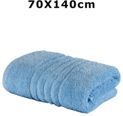 Ralex Pucioasa Prosop baie bumbac, 70x140cm, 550g mp, linii, bleu-G072 (G072) Prosop