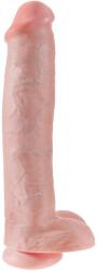 Pipedream Dildo Realist King Cock cu Ventuza, Natural, 38 cm Dildo