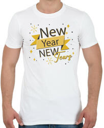 printfashion Új év, új könnyek - Férfi póló - Fehér (10278765)
