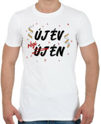 printfashion Új év, régi én - Férfi póló - Fehér (10276442)