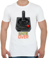 printfashion GAME OVER 2 - Férfi póló - Fehér (10446883)