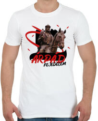 printfashion Árpád fejedelem - Férfi póló - Fehér (9944497)