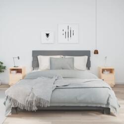 vidaXL Noptiere, 2 buc, 40x34x55 cm, lemn masiv de pin (818316)
