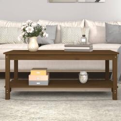 vidaXL Măsuță de cafea, maro miere, 110x55x45 cm, lemn masiv de pin (822275) Masa de cafea