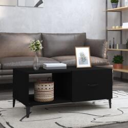 vidaXL Măsuță de cafea, negru, 90x50x40 cm, lemn prelucrat (812664) Masa de cafea