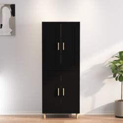 vidaXL Dulap înalt, negru, 70x34x180 cm, lemn prelucrat (3114957) Comoda