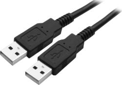 Sencor SCO 509-015 USB 2.0-A apa - USB 2.0-A apa Összekötő kábel 1.5m - Fekete (SCO 509-015)