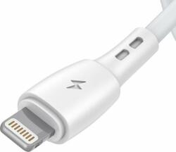 Vipfan Racing X05 USB-A apa - Lightning apa 2.0 Adat és töltő kábel - Fehér (2m) (X05LT-2M-WHITE)