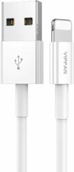 Vipfan X03 USB-A apa - Lightning apa 2.0 Töltő kábel - Fehér (1m) (X03LT)