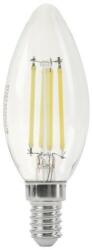 OPTONICA filament E14 C35 LED izzó 6W 730lm 4500K nappali fehér 360° 1411 (1411) - optonica