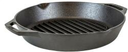 Lodge Cast Iron Tigaie grill adanca rotunda din fonta cu manere Lodge, 30 cm (L-10GPL)