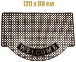  120 x 80 см голяма гумена изтривалка със златисто покритие и надпис WELCOME
