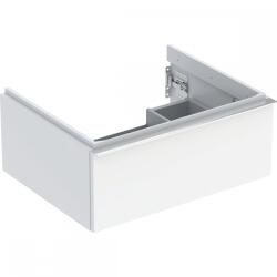 Geberit iCon alsó szekrény mosdóhoz, egy fiókkal, 59.2x24.7x47.6cm, fehér/magasfényű bevonat, magasfényű krómozott 502.310. 01.2 (502.310.01.2)