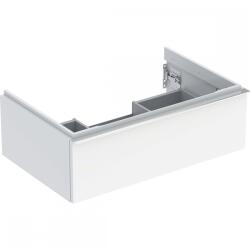 Geberit iCon alsó szekrény mosdóhoz, egy fiókkal, 74x24.7x47.6cm, fehér/matt fényezett, fehér/matt porbevonatos 502.311. 01.3 (502.311.01.3)