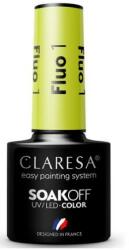 Claresa Gel-lac de unghii - Claresa Fluo Soak Off UV/LED Color 1