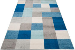  Kék-fehér geometrikus mintás Johann szőnyeg Méret: 160x220 cm