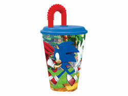 Sonic, a sündisznó Sonic a sündisznó Adventure szívószálas pohár, műanyag 430 ml