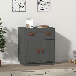 vidaXL Servantă, gri, 65, 5x40x75 cm, lemn masiv de pin (820129) Comoda