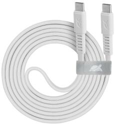 RIVACASE Кабел Rivacase PS6005WT21, от USB C(м) към USB C(м), 2.1m, бял (PS6005WT21)