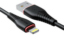 Vipfan Cablu USB la Lightning Vipfan Anti-Break X01, 3A, 1m (negru)