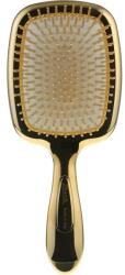 Janeke Perie de păr dreptunghiulară, cu oglindă - Janeke Hairbrush With Mirror Gold