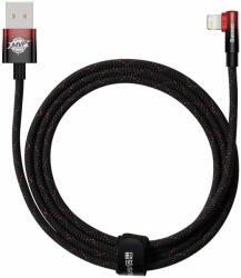 Baseus Cablu pentru incarcare si transfer de date Baseus MVP 2 Elbow, USB/Lightning, Quick Charge, 2.4A, 2m, Rosu (CAVP000120)