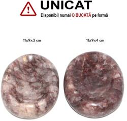 Bol din Cuart cu Hematoid Mineral Natural - 10x8x3 cm - Unicat