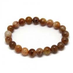  Bratara Jad Orange Diametru 58 mm, Rotund - 8 - 8, 9 mm