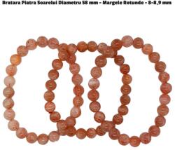  Bratara Piatra Soarelui Diametru 58 mm - Margele Rotunde - 8-8, 9 mm