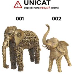  Statueta Elefant din Bronz - 33-34 x 31-44 x 19-24 cm - 1 Buc