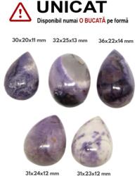  Cabochon Opal Fluorite Natural - Oval - Picatura - 31-36 x 20-25 x 11-14 mm - 1 Buc
